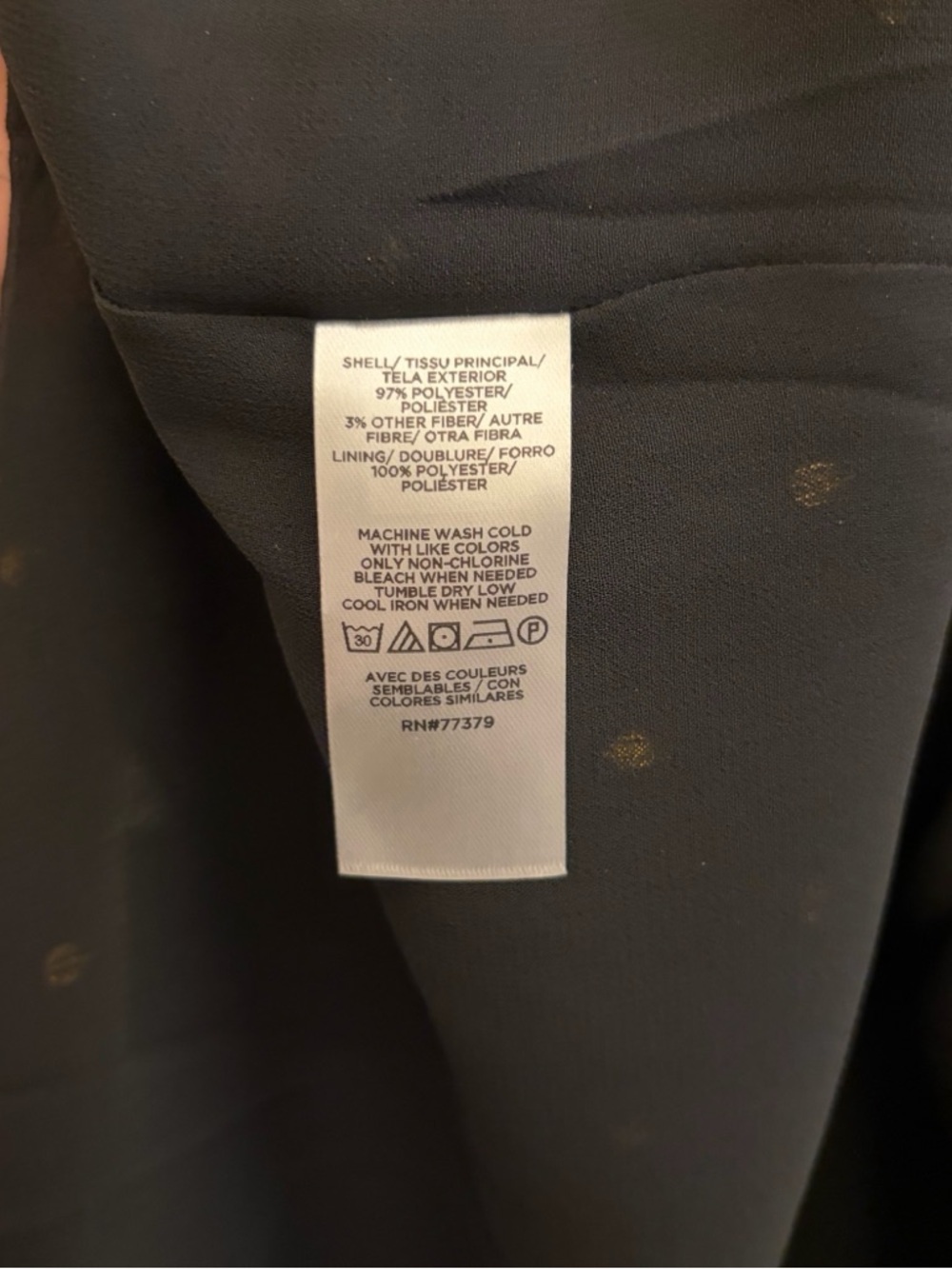 Ann Taylor Black Ruffle V-Neck Blouse - Picture 4 of 5